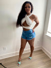 “Blue Jean Baby Doll Shorts”