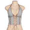 “Baby blue cropped tank”